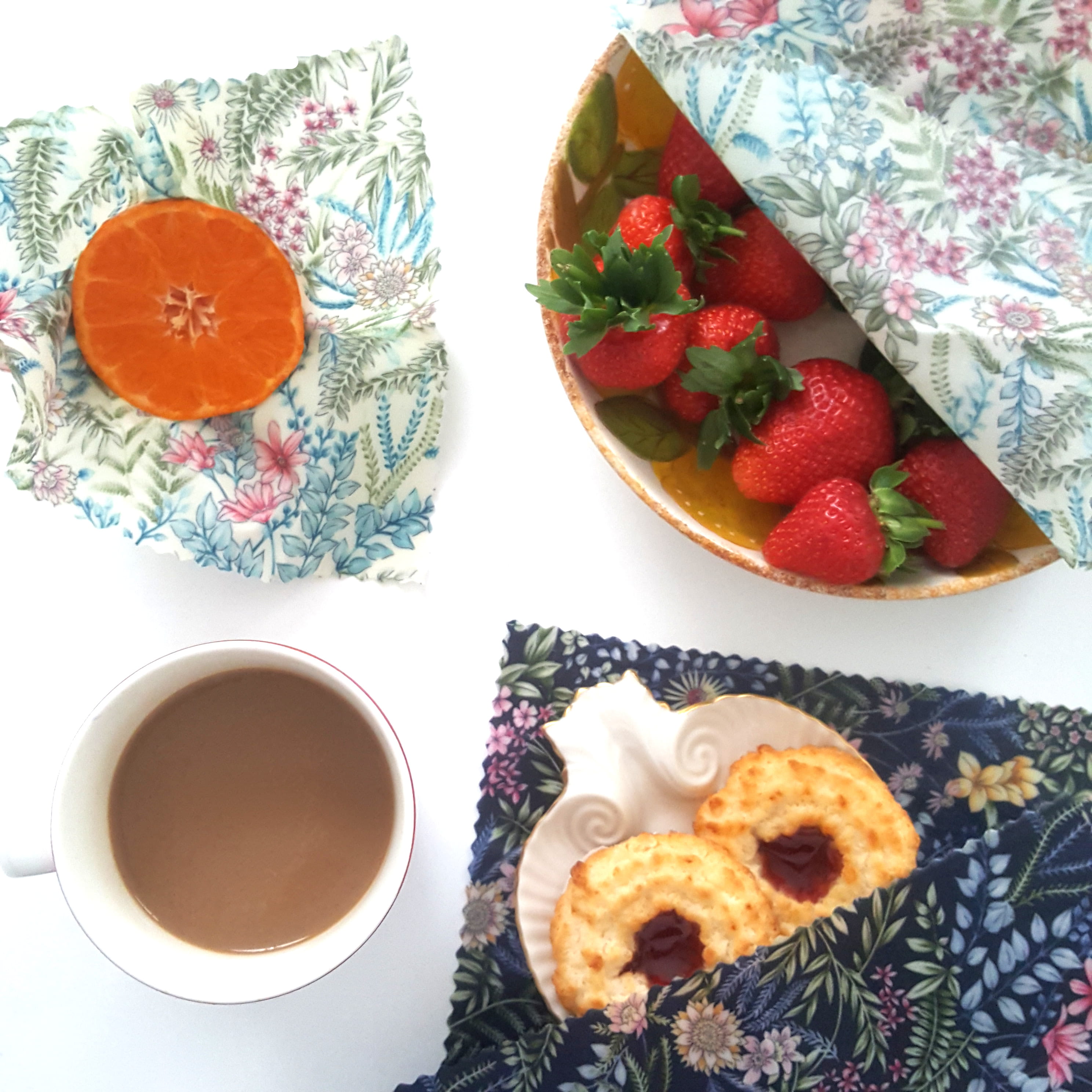 Beeswax Food Wraps | Set of 3 | Botanical