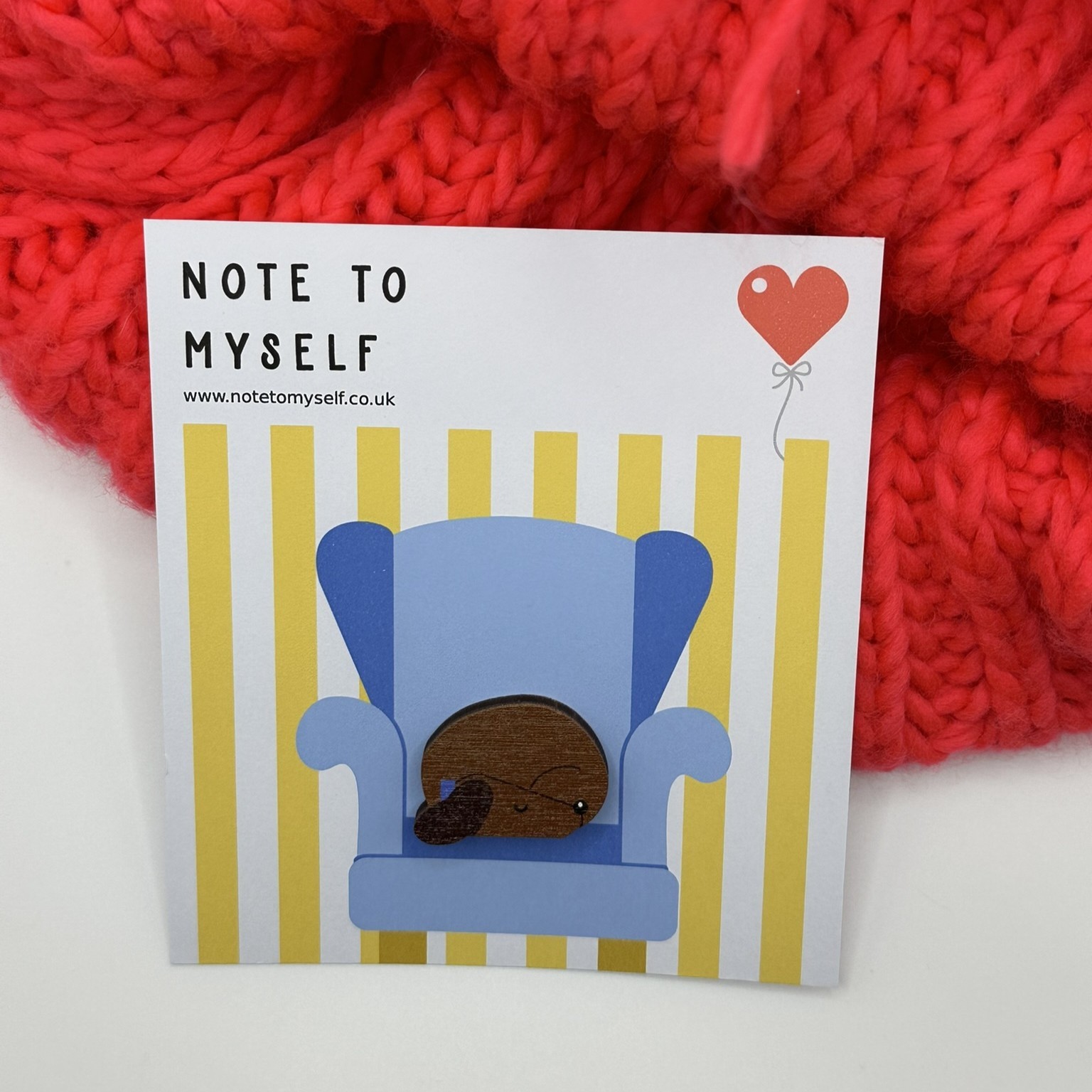 Dachshund Wooden Pin Badge