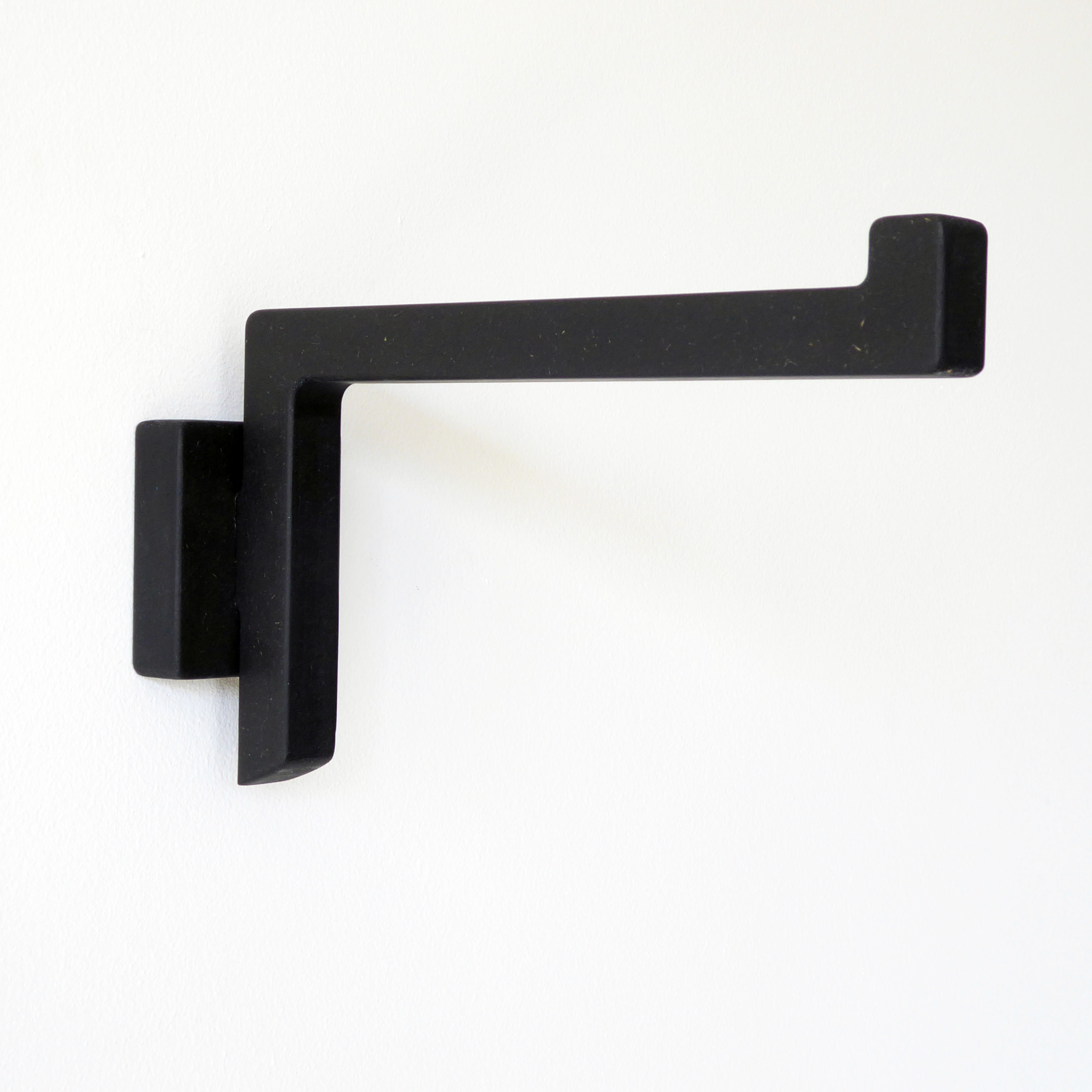 Wooden wall lamp bracket for plug-in pendant light - black or sage