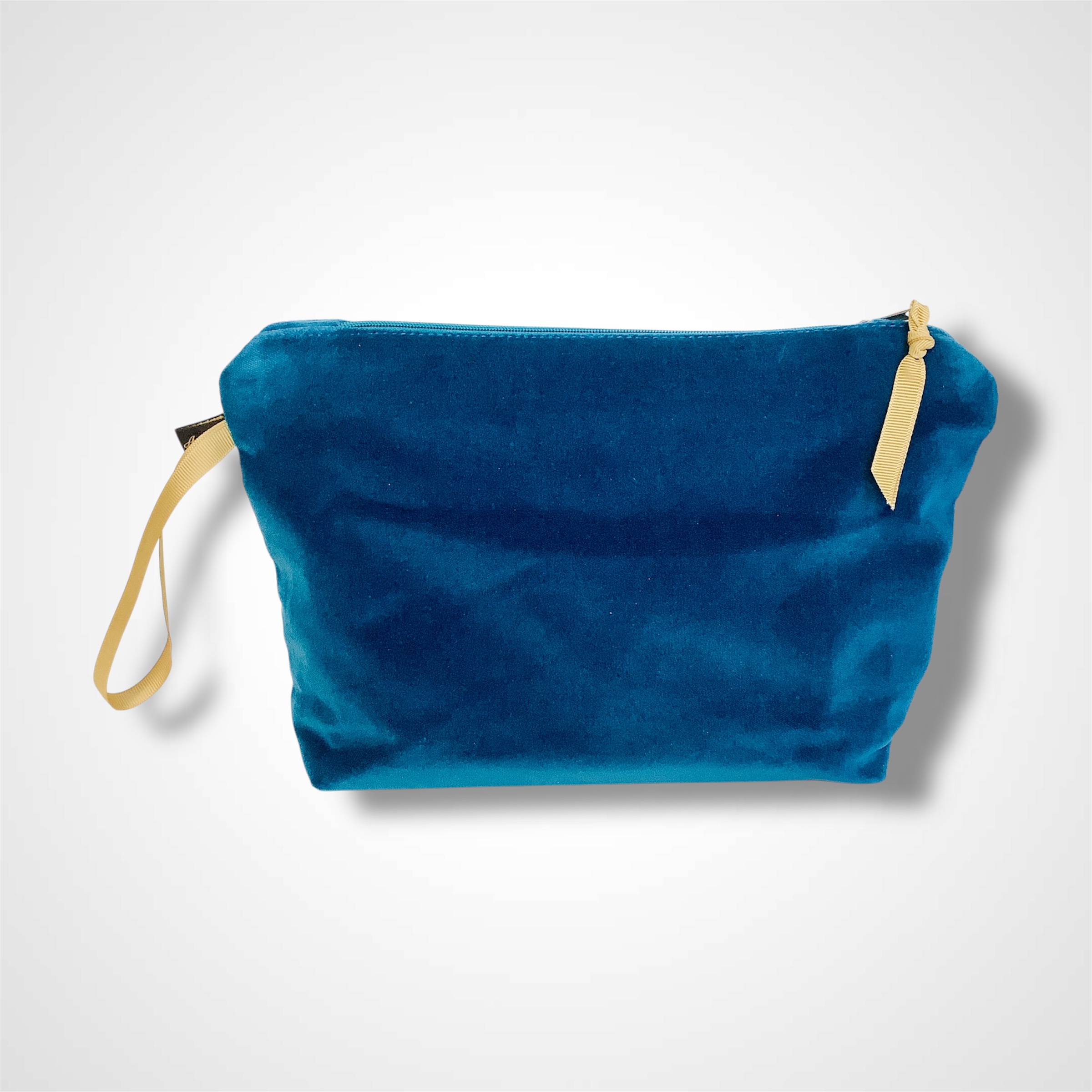 Teal Velvet Hummingbirds Makeup Bag