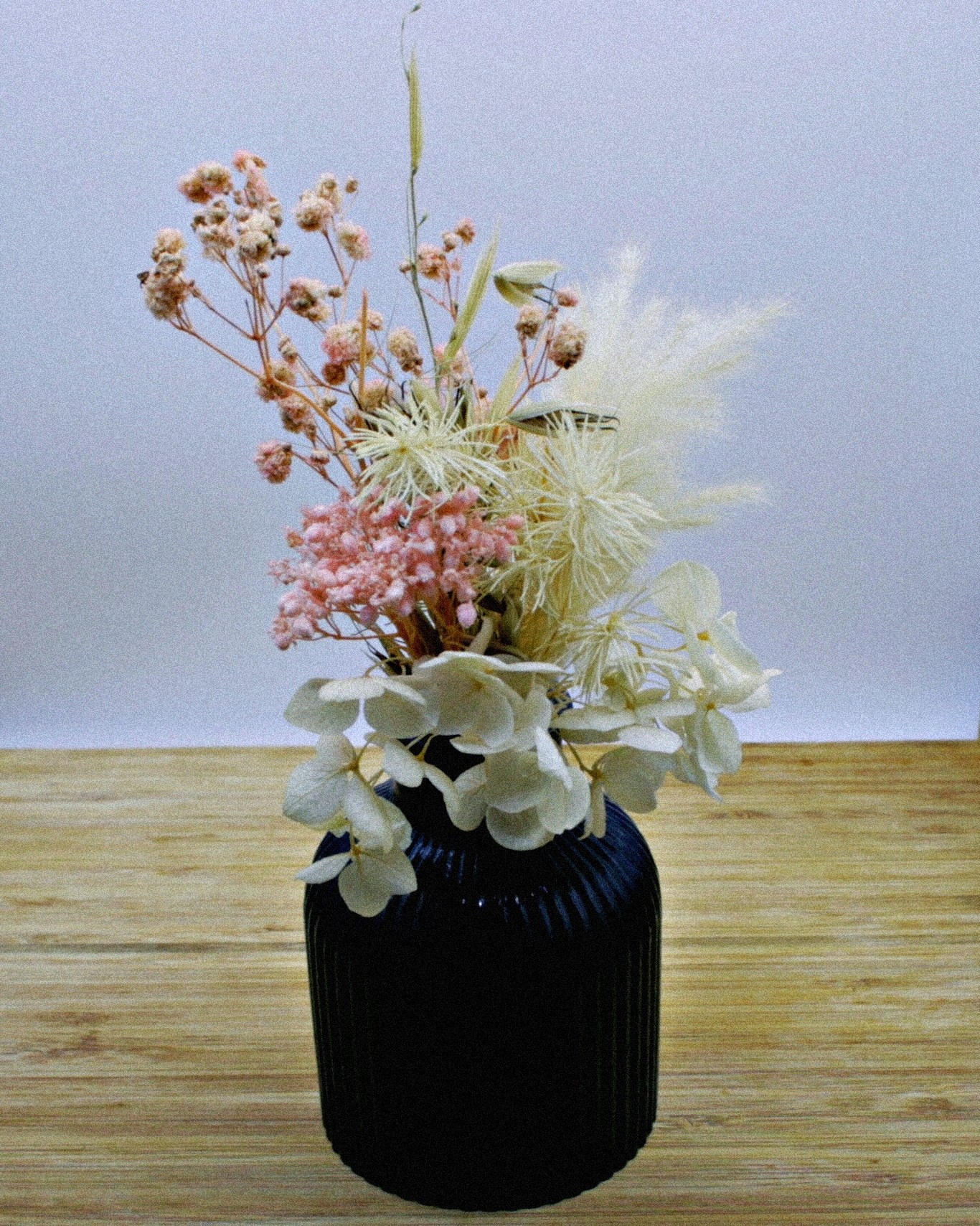Black handmade organic resincrete vase