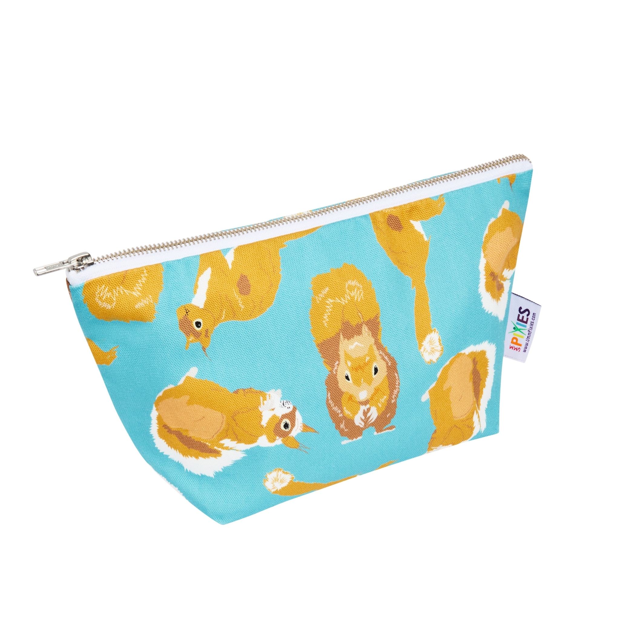 Red Squirrel Bag waterproof lined zipped pouch