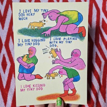 My Tiny Dog A5 Art Print