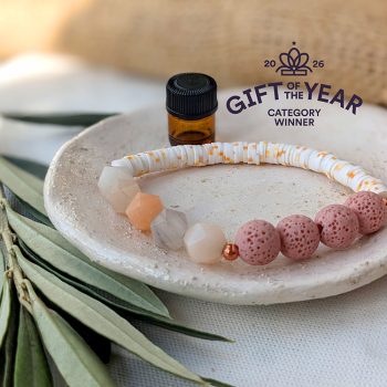 Aromatherapy Lava Bead Gemstone Beaded Bracelet