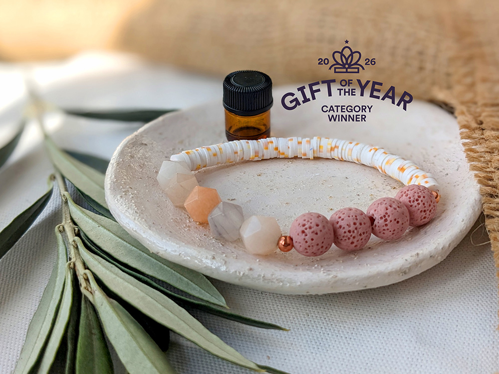 Aromatherapy Lava Bead Gemstone Beaded Bracelet