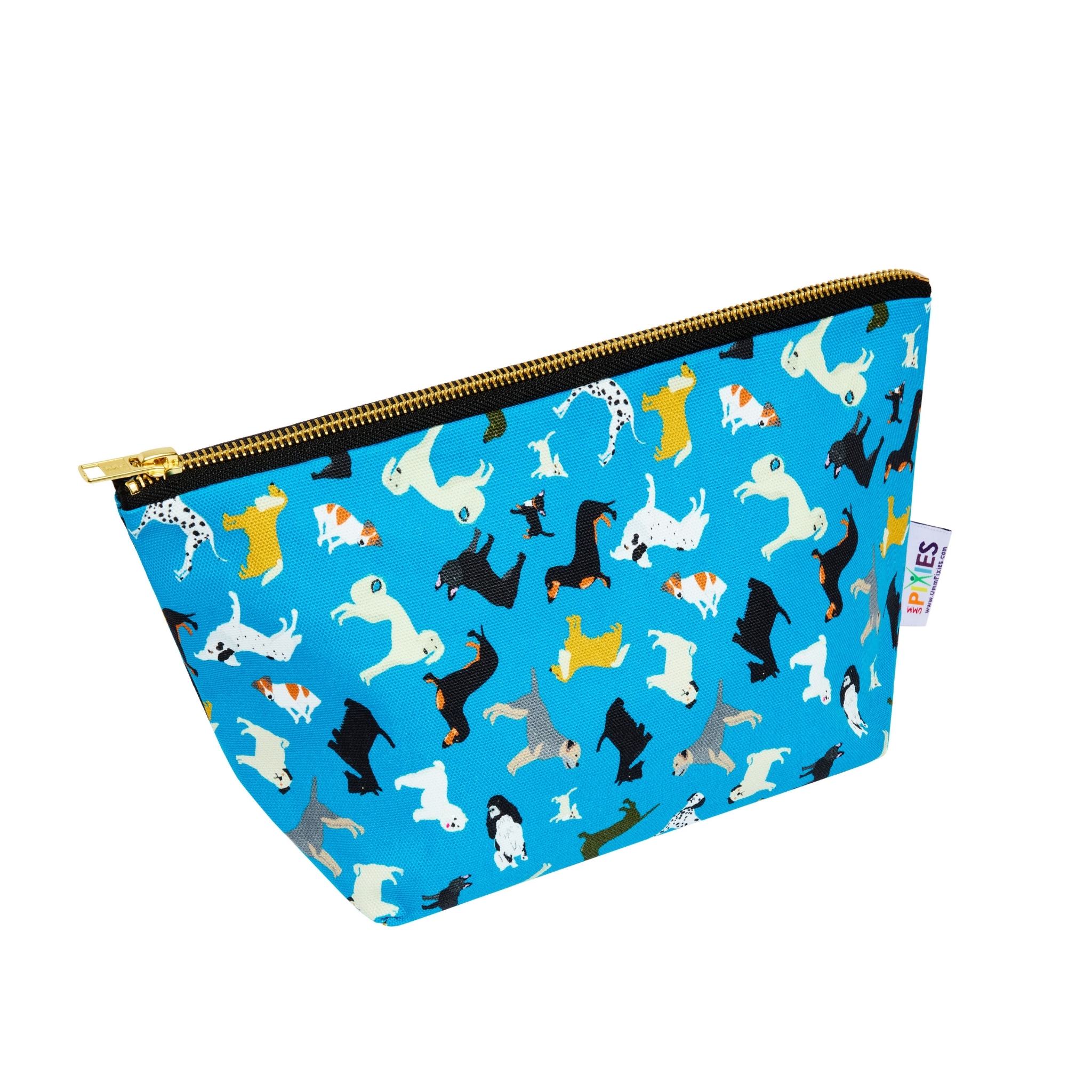 Dogs New Tricks waterproof lined zipped pouch