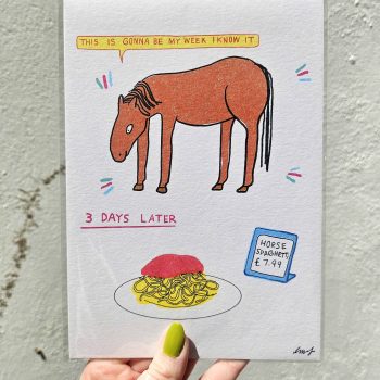 Horse Spaghetti - A5 Print