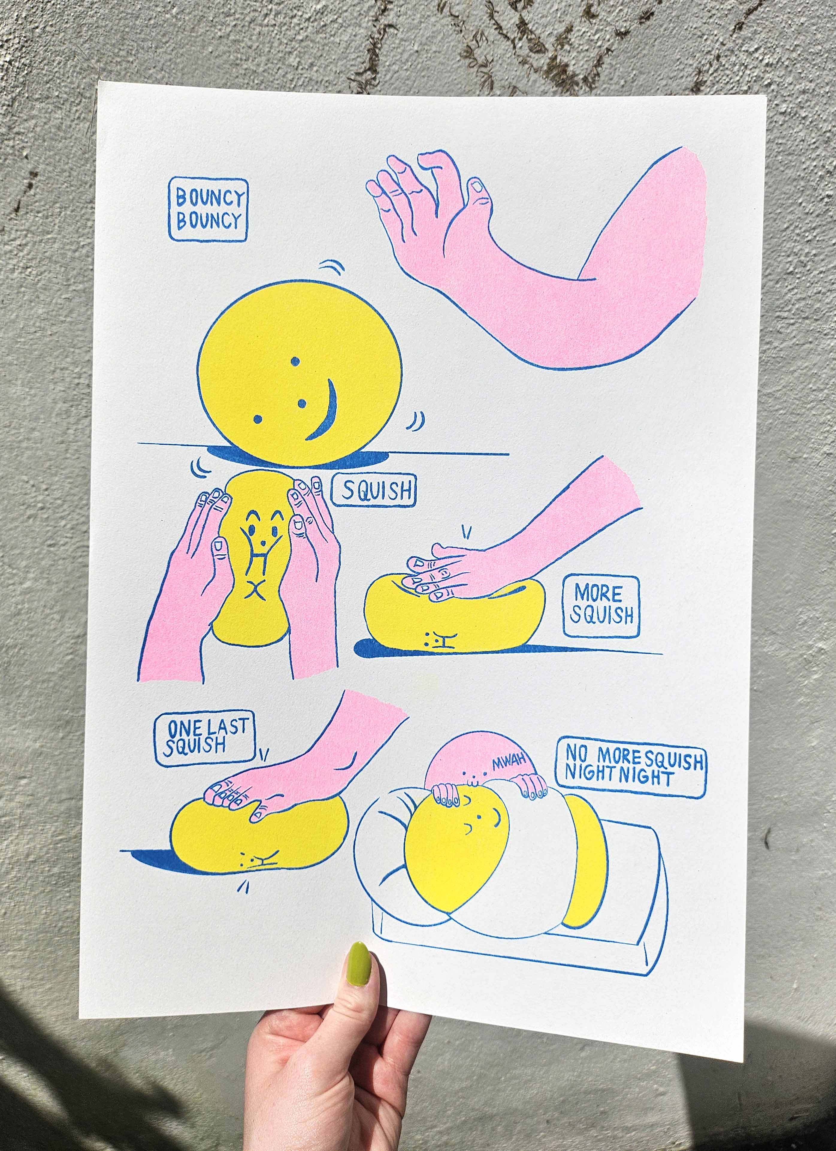 Squish - A3 Riso Print