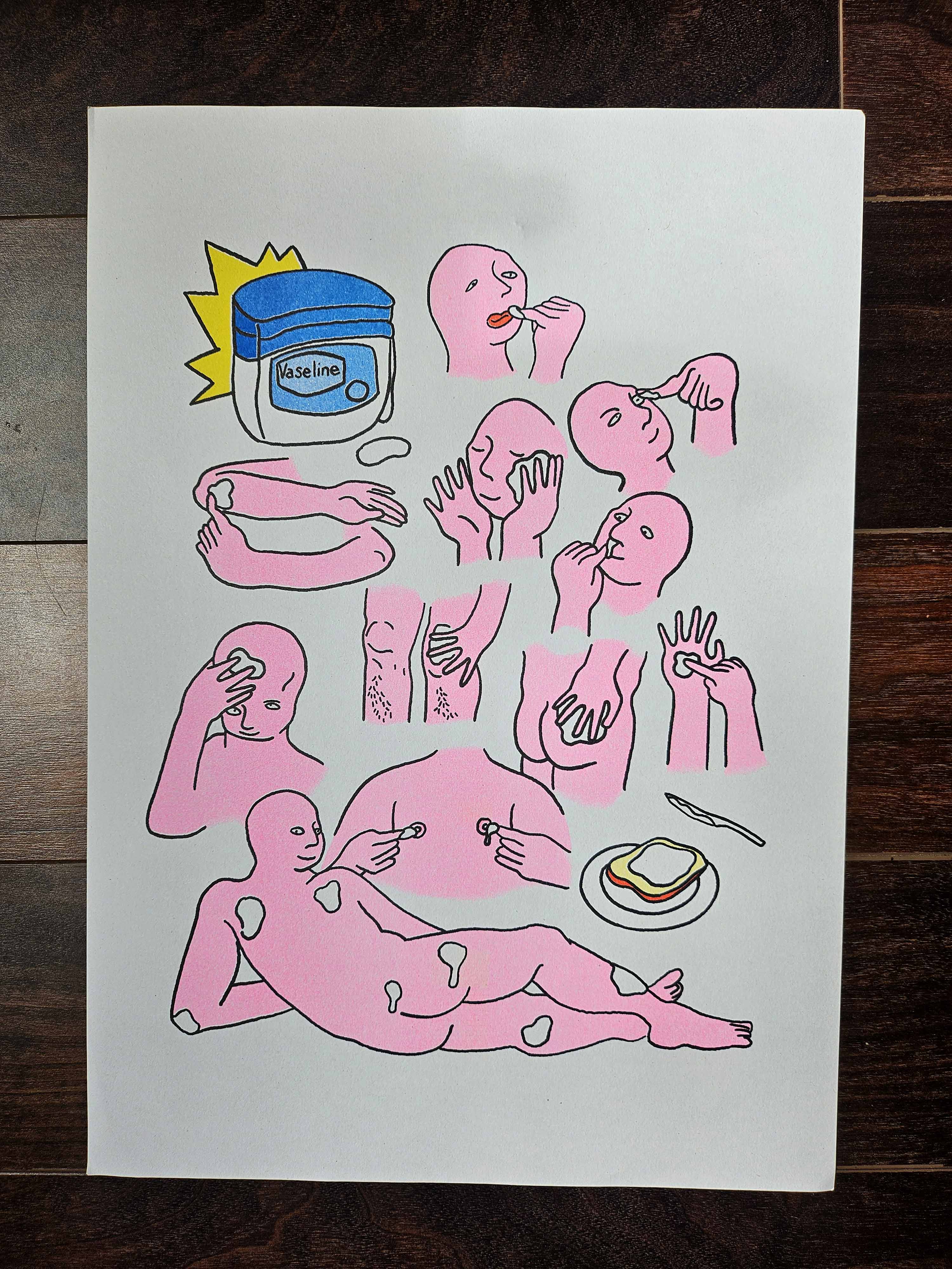 Vaseline - A3 Riso Print