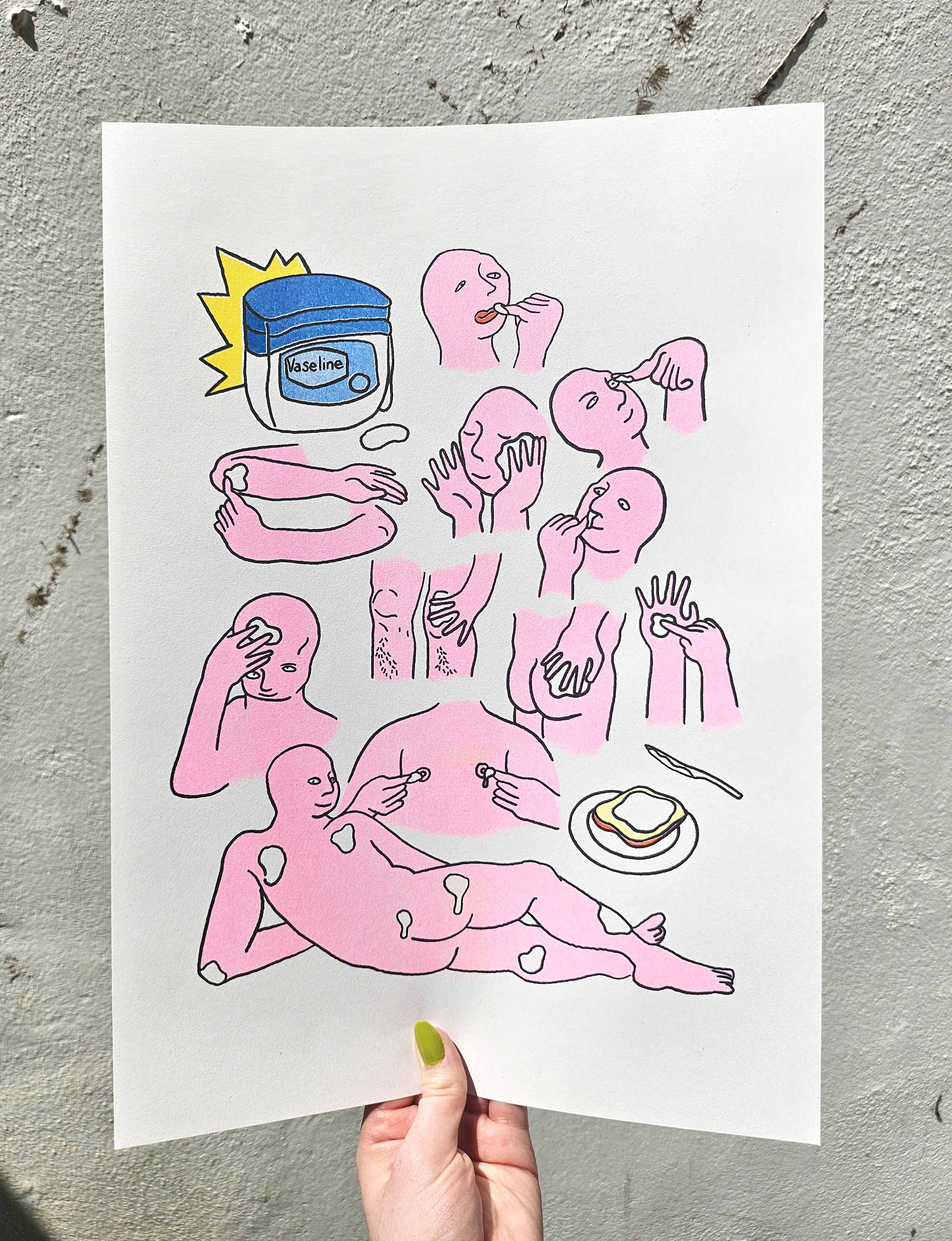 Vaseline - A3 Riso Print