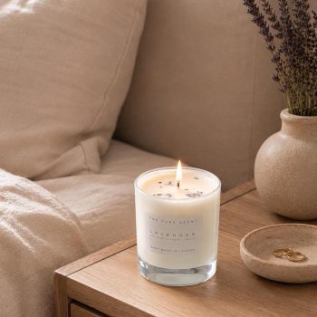 Medium Soy Candle | Handmade Scented Candle | White Glass Candle