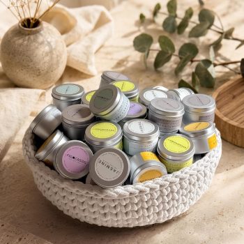 50g Hand Poured Soy Wax Mini Tin Candles, 9 Scents Available