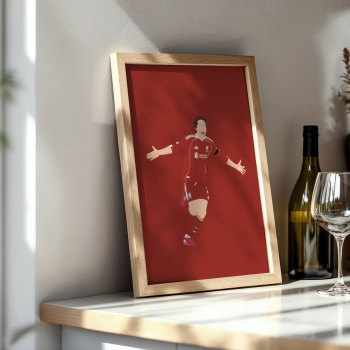 Federico Chiesa Art Print - Hand-Drawn Football Wall Art