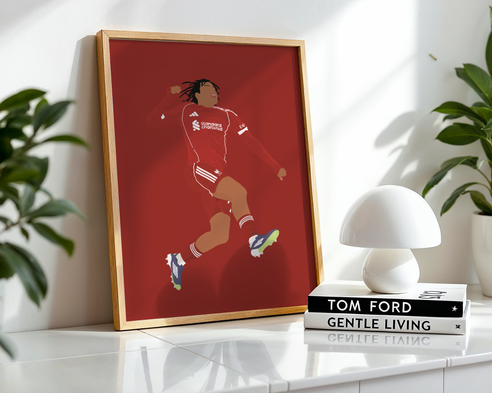 Rio Ngumoha Art Print - Hand-Drawn Football Wall Art