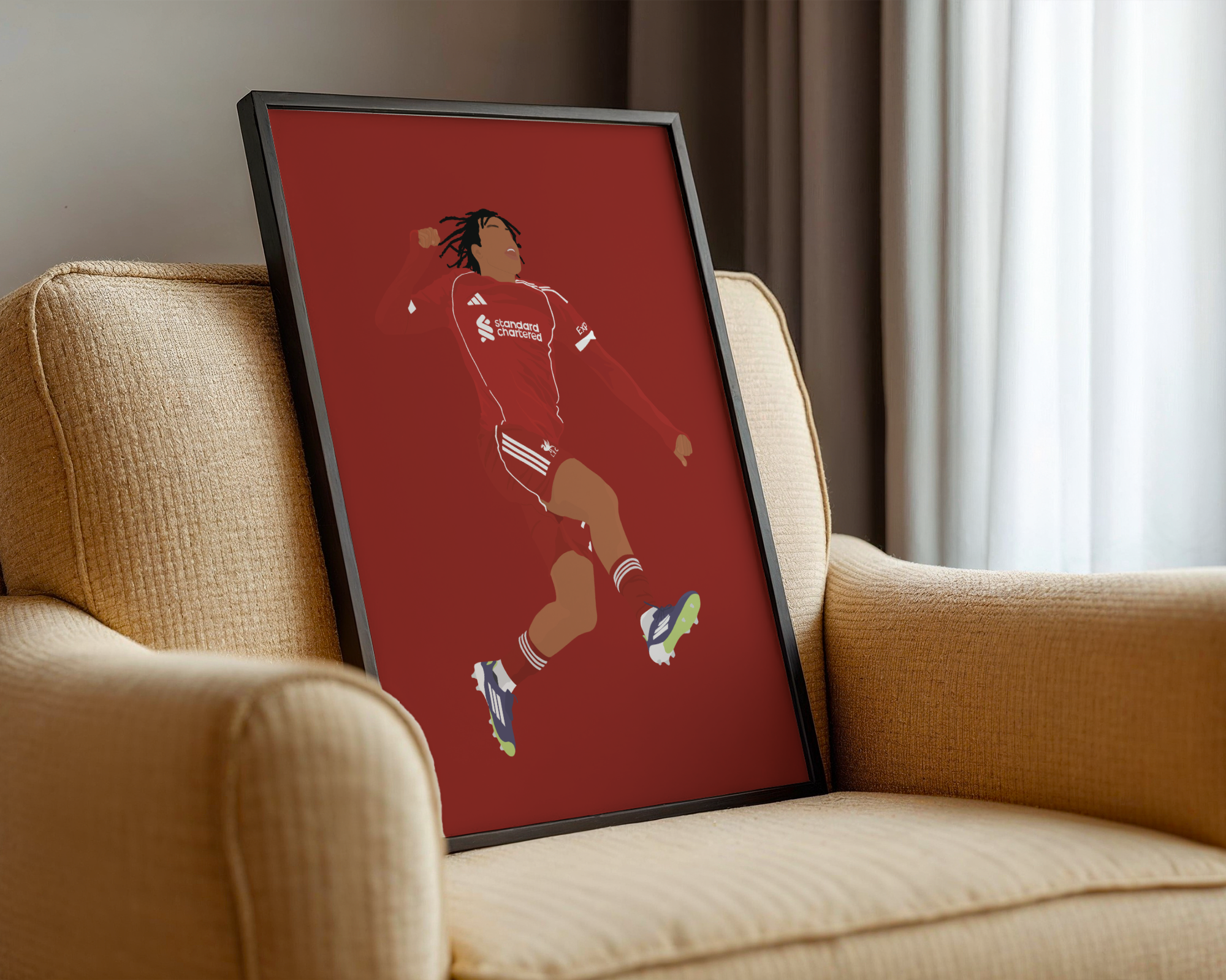 Rio Ngumoha Art Print - Hand-Drawn Football Wall Art