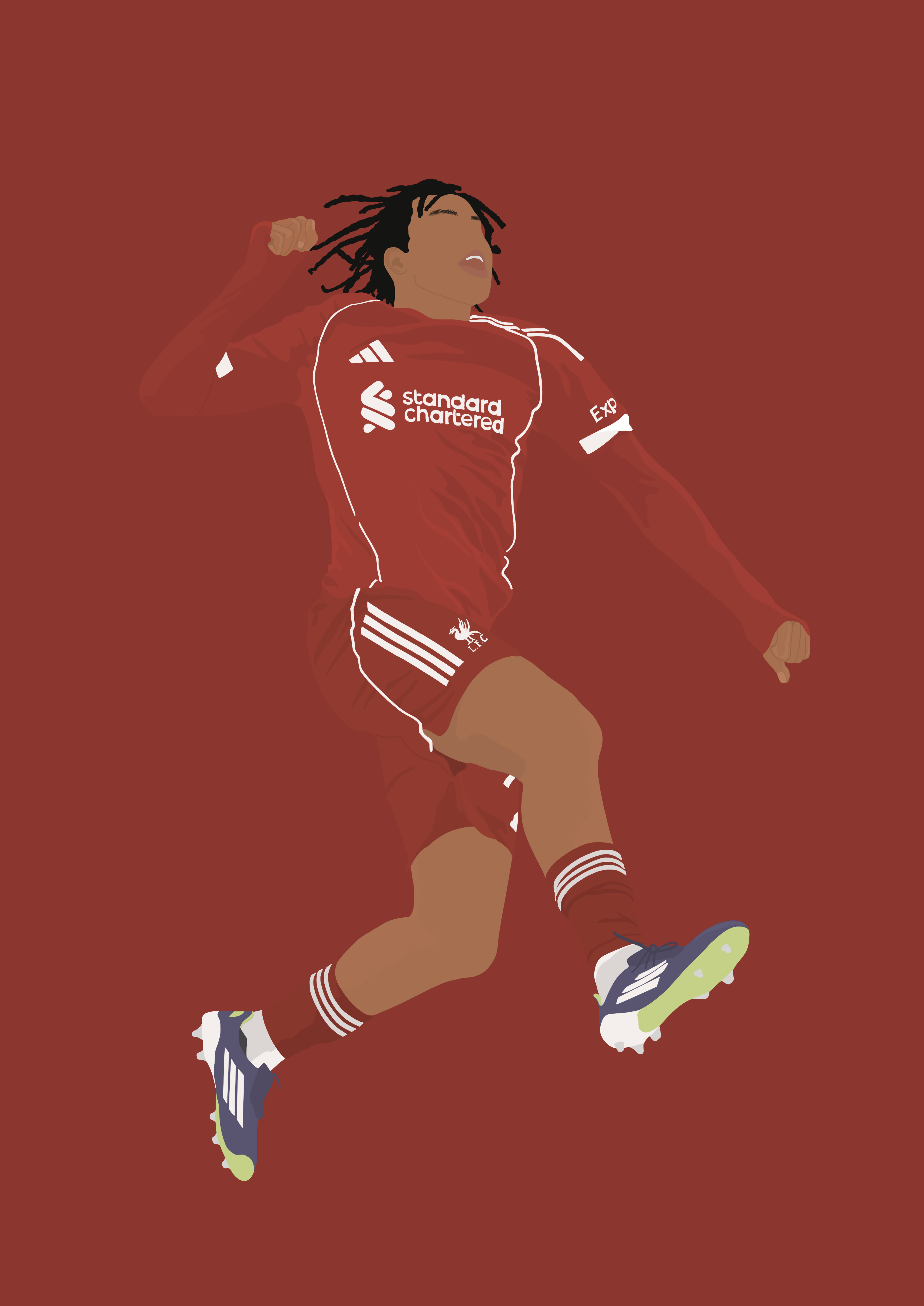 Rio Ngumoha Art Print - Hand-Drawn Football Wall Art
