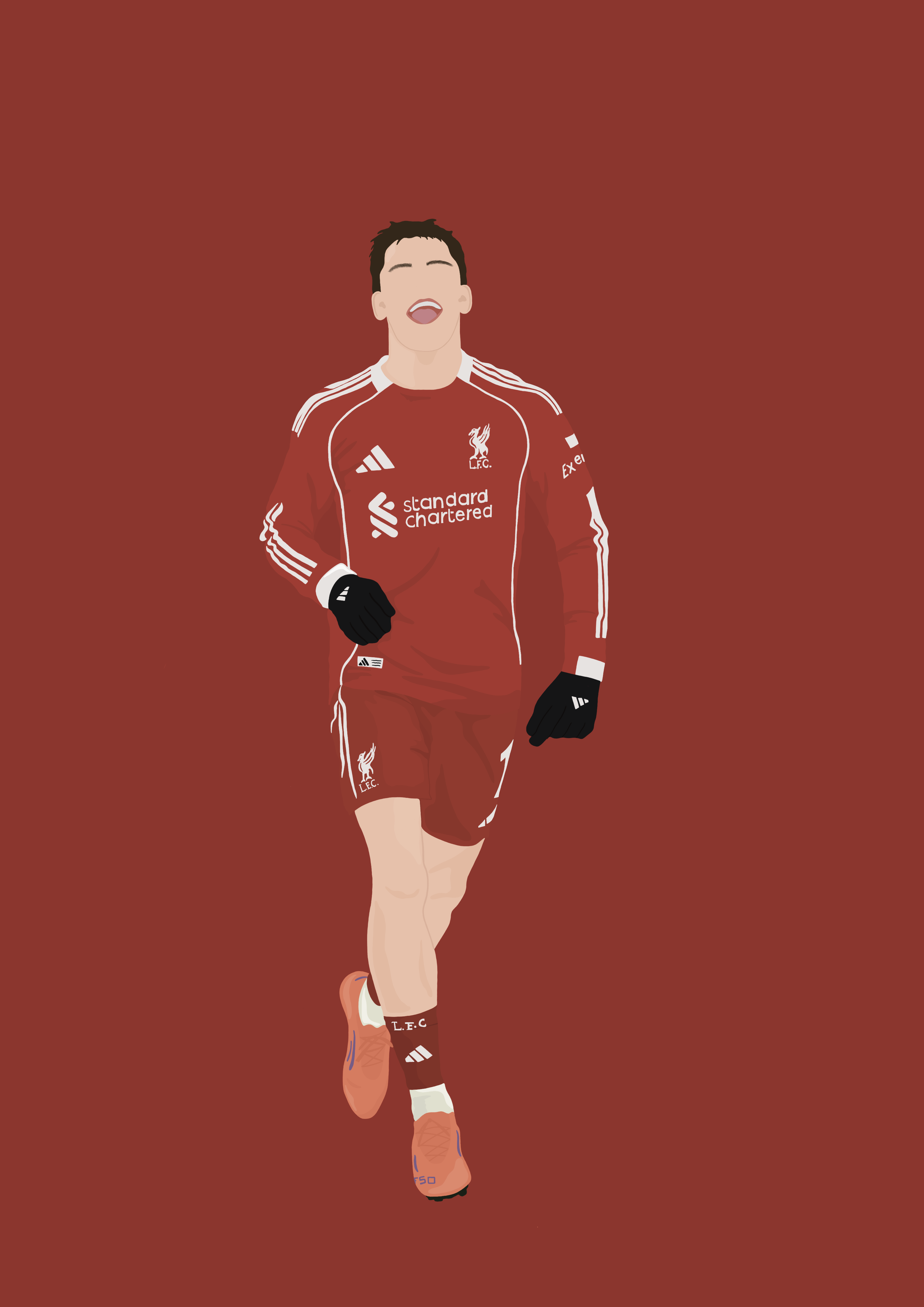 Florian Wirtz Art Print - Hand-Drawn Football Wall Art