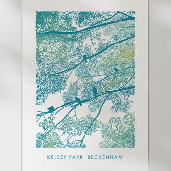 Birds at Kelsey Park Art Print – Beckenham, South London