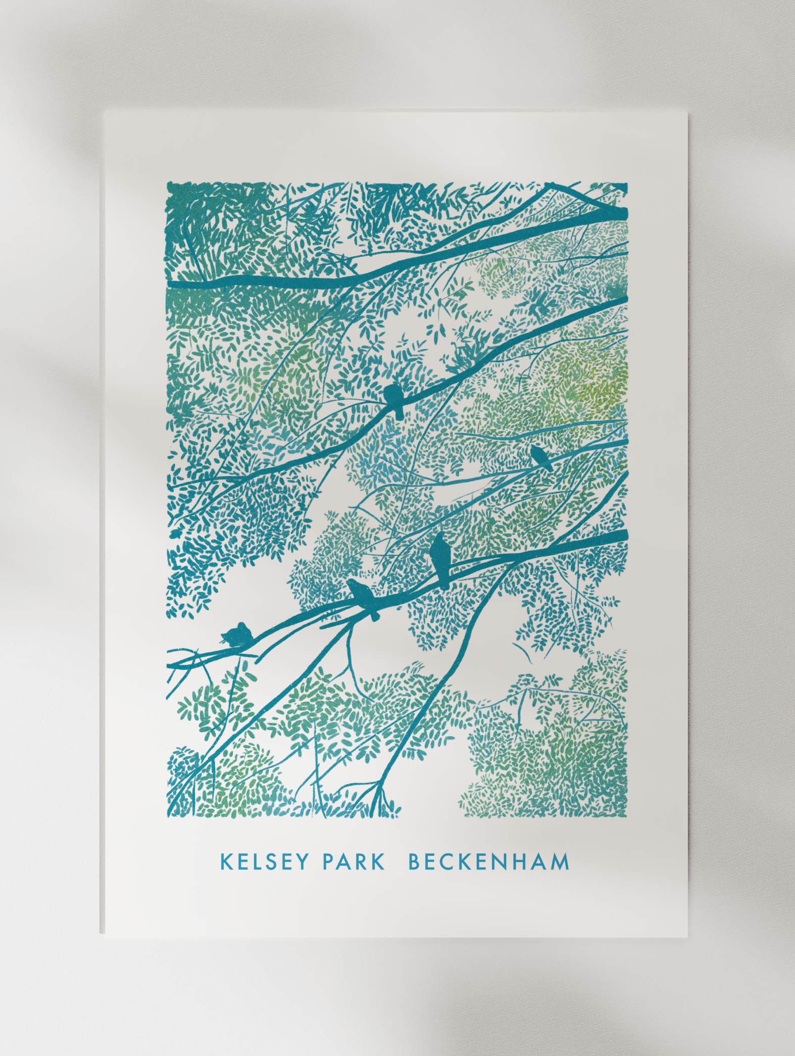 Birds at Kelsey Park Art Print – Beckenham, South London