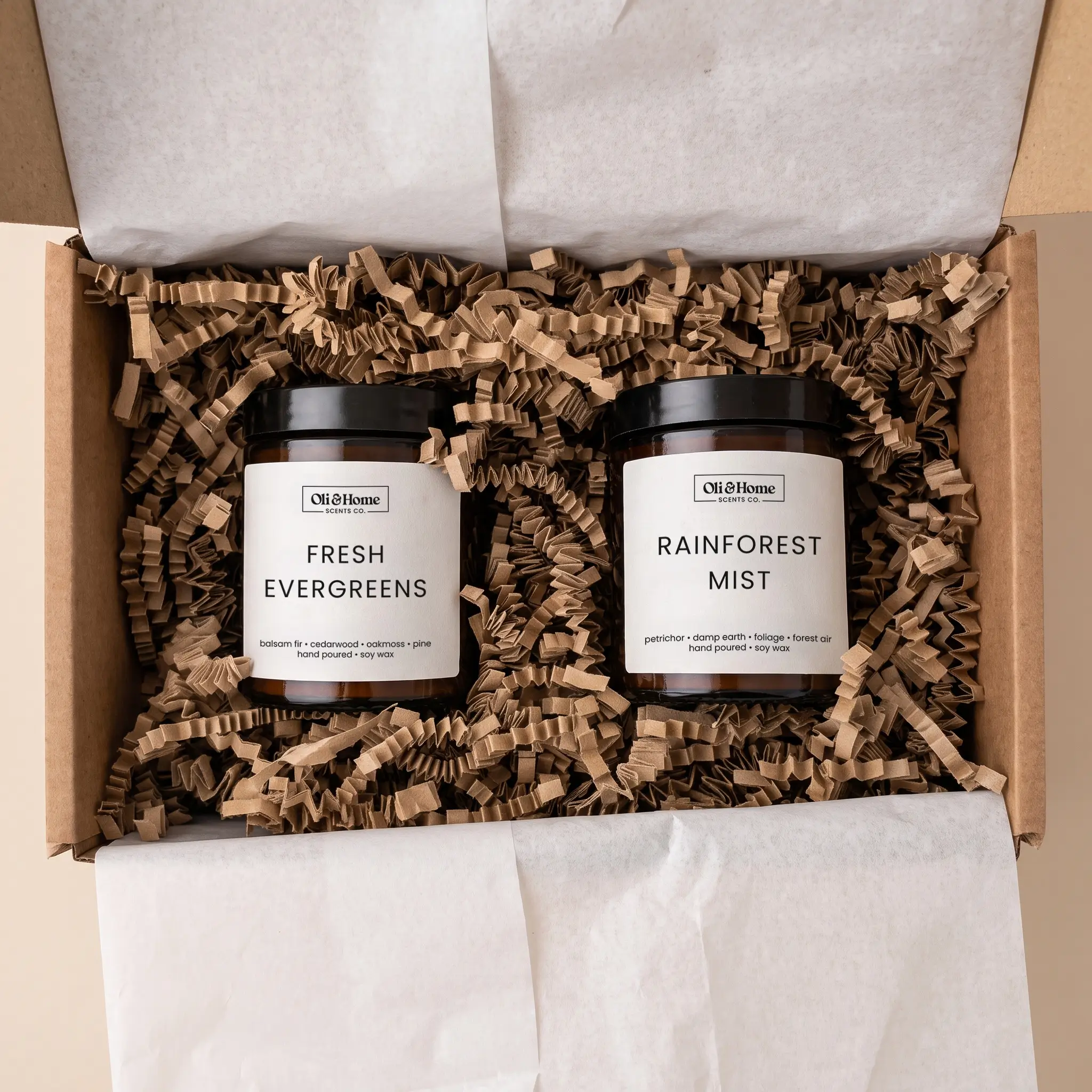 The Nature Escape Candle Gift Set by Oli and Home